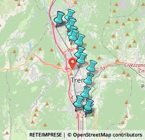 Mappa 38100 Trento TN, Italia (3.4625)