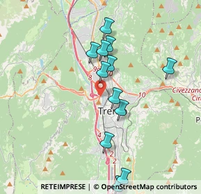 Mappa 38100 Trento TN, Italia (3.6225)