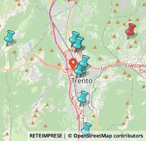 Mappa 38100 Trento TN, Italia (3.77455)