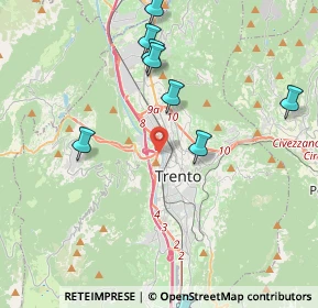 Mappa 38100 Trento TN, Italia (5.63583)