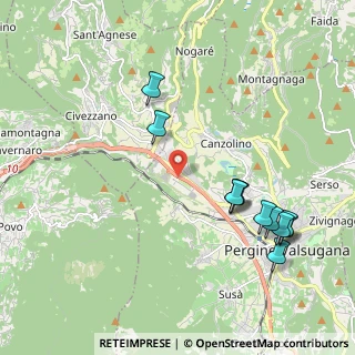 Mappa SS47 km 122, 38057 Pergine Valsugana TN, Italia (2.22)