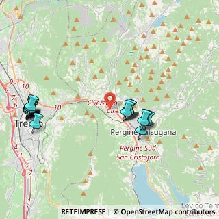 Mappa SS47 km 122, 38057 Pergine Valsugana TN, Italia (4.521)