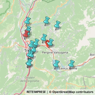 Mappa SS47 km 122, 38057 Pergine Valsugana TN, Italia (7.43529)