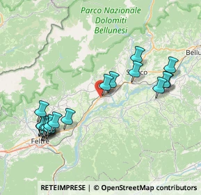 Mappa Via Trevigiana, 32035 Santa Giustina BL, Italia (8.781)