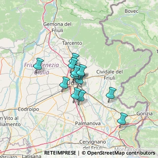 Mappa Via Giacinto Calligaris, 33100 Udine UD, Italia (9.53417)