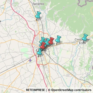 Mappa Via Giacinto Calligaris, 33100 Udine UD, Italia (4.08091)