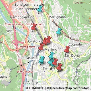 Mappa Piazza di Centa, 38122 Trento TN, Italia (0.91813)
