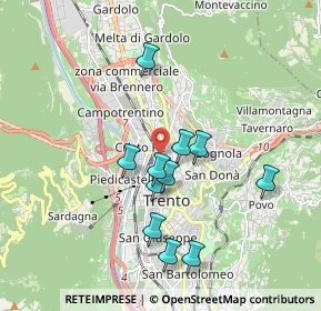 Mappa Piazza di Centa, 38122 Trento TN, Italia (1.61818)