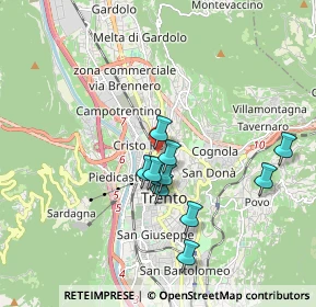 Mappa Piazza di Centa, 38122 Trento TN, Italia (1.50727)