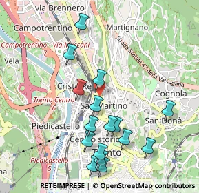 Mappa Piazza di Centa, 38122 Trento TN, Italia (1.03438)