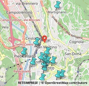 Mappa Piazza di Centa, 38122 Trento TN, Italia (1.15571)