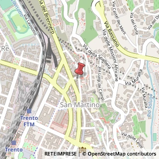 Mappa Via della Malvasia, 20, 38122 Trento, Trento (Trentino-Alto Adige)