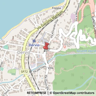 Mappa Via Armando Diaz, 27, 23824 Dervio LC, Italia, 23824 Dervio, Lecco (Lombardia)