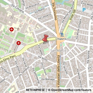 Mappa Via Forni di Sotto, 36, 33100 Udine, Udine (Friuli-Venezia Giulia)