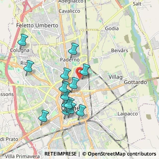 Mappa Via Monte Grappa, 33100 Udine UD, Italia (1.86357)