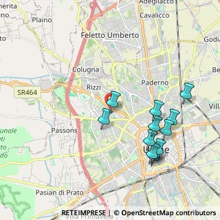 Mappa Viale Pier Paolo Pasolini, 33100 Udine UD, Italia (2.07417)