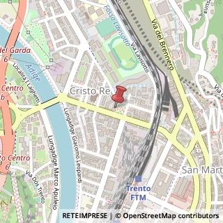 Mappa Piazza Cantore Generale, 3, 38121 Trento, Trento (Trentino-Alto Adige)