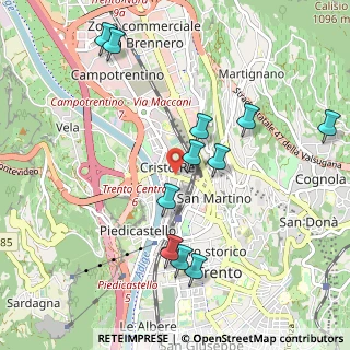Mappa Via Felice e Gregorio Fontana, 38122 Trento TN, Italia (1.03455)