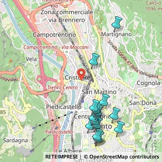 Mappa Via Felice e Gregorio Fontana, 38122 Trento TN, Italia (1.30467)