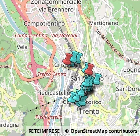 Mappa Piazza Generale Antonio Cantore, 38121 Trento TN, Italia (0.7175)