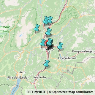 Mappa Via Felice e Gregorio Fontana, 38122 Trento TN, Italia (7.26)