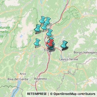 Mappa Via Felice e Gregorio Fontana, 38122 Trento TN, Italia (7.94882)