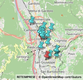 Mappa Via Felice e Gregorio Fontana, 38122 Trento TN, Italia (1.10824)