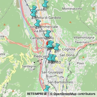 Mappa Via Felice e Gregorio Fontana, 38122 Trento TN, Italia (1.83636)