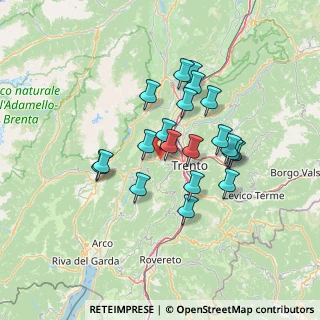 Mappa Via dei Casai, 38100 Trento TN, Italia (11.343)