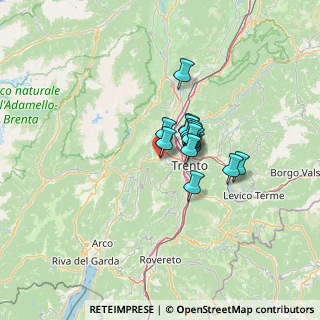 Mappa Via dei Casai, 38100 Trento TN, Italia (7.63357)