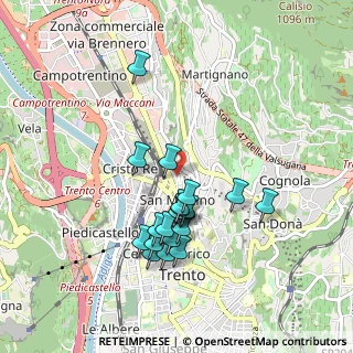 Mappa Via di Pietrastretta, 38122 Trento TN, Italia (0.827)