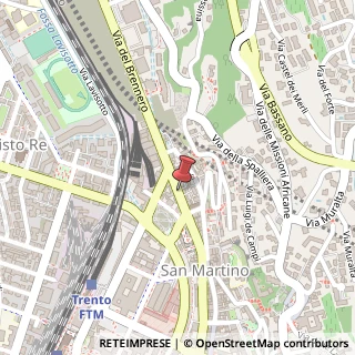 Mappa Via del Brennero, 40, 38121 Trento, Trento (Trentino-Alto Adige)