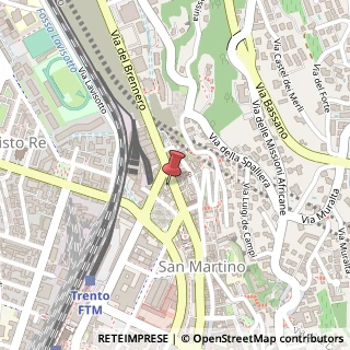 Mappa Via del Brennero, 41, 38122 Trento, Trento (Trentino-Alto Adige)