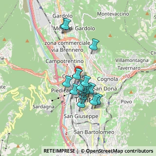 Mappa Via Antonio Stoppani, 38122 Trento TN, Italia (1.40625)
