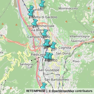 Mappa Via Antonio Stoppani, 38122 Trento TN, Italia (1.86818)