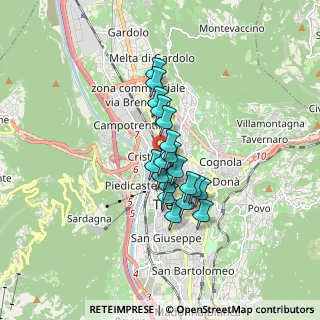 Mappa Via Antonio Stoppani, 38100 Trento TN, Italia (1.1295)