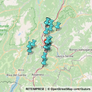 Mappa Via di Pietrastretta, 38122 Trento TN, Italia (9.265)