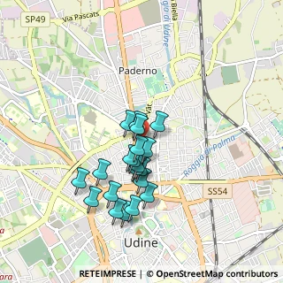 Mappa Via Tarcento, 33100 Udine UD, Italia (0.7385)