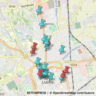 Mappa Piazza Medaglie D'Oro, 33100 Udine UD, Italia (1.075)