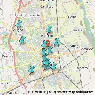 Mappa Via Tarcento, 33100 Udine UD, Italia (1.70357)