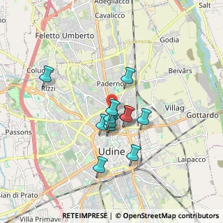 Mappa Via Tarcento, 33100 Udine UD, Italia (1.28083)