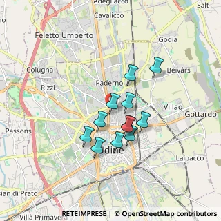 Mappa Piazza Medaglie D'Oro, 33100 Udine UD, Italia (1.29917)
