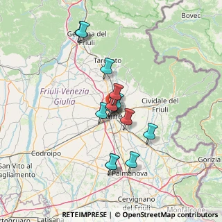 Mappa Via Monte Pal Piccolo, 33100 Udine UD, Italia (10.86)