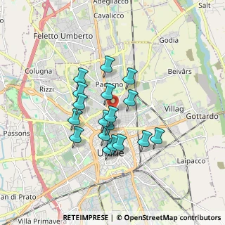 Mappa Via Monte Pal Piccolo, 33100 Udine UD, Italia (1.34444)