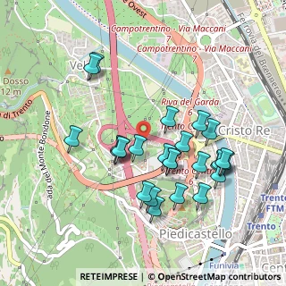 Mappa Via Santi Cosma e Damiano, 38121 Trento TN, Italia (0.46)
