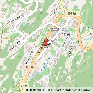 Mappa Via Roma, 110, 38070 Vezzano, Trento (Trentino-Alto Adige)