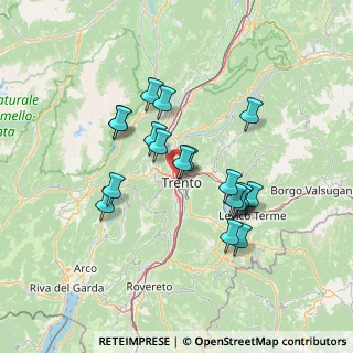 Mappa Via Druso Livio, 38122 Trento TN, Italia (12.10105)
