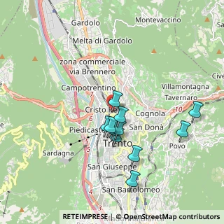 Mappa Via Francesco Ambrosi, 38122 Trento TN, Italia (1.6)
