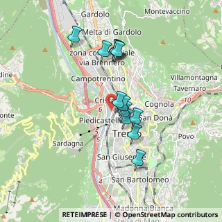 Mappa Corso Michelangelo Buonarroti, 38122 Trento TN, Italia (1.48385)