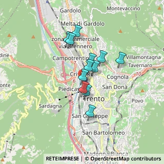 Mappa Corso Michelangelo Buonarroti, 38122 Trento TN, Italia (1.23833)